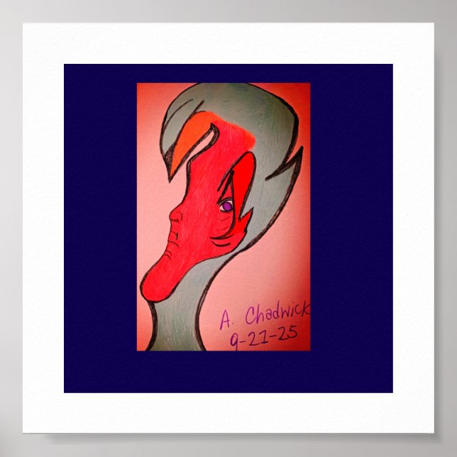 Einzigartiges Original-Charakter-Art-Poster Poster (Vorne)