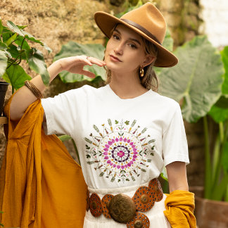 Einzigartiges Original-Pressed-Floral von S. Frigu T-Shirt