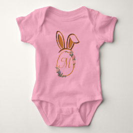 Einzigartiges Ostersonnenmonogramm Baby Strampler