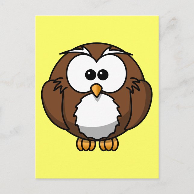 Einzigartiges Owl Postkarte (Vorderseite)