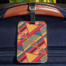 Einzigartiges Pan African Colorful Triangle Patter Gepäckanhänger