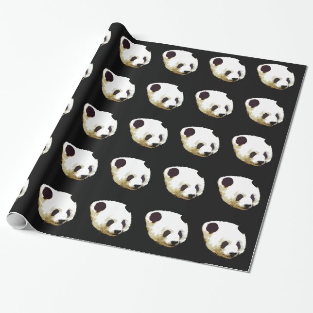 Einzigartiges Panda Wrapping Paper Geschenkpapier (Ungerollt)