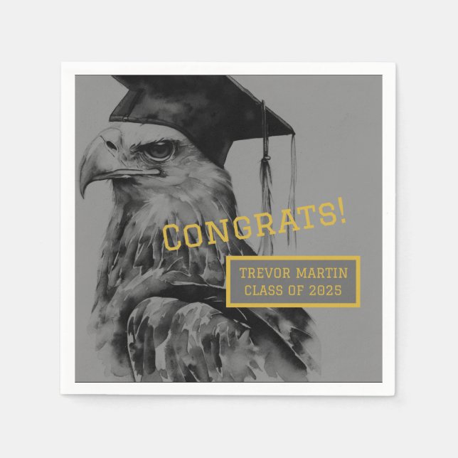 Einzigartiges Papier für den Abschluss Napkin Serviette (Vorderseite)