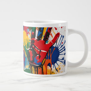 Einzigartiges personalisiertes Kunstwerk Ihres Kin Jumbo-Tasse