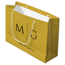 Einzigartiges personalisiertes Monogramm großes Ge Große Geschenktüte
