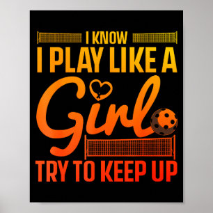 Einzigartiges Pickleball-Design für Frauen Mädchen Poster
