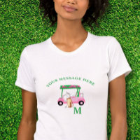 Einzigartiges Pink Golf Cart Monogram Bella+Leinwa