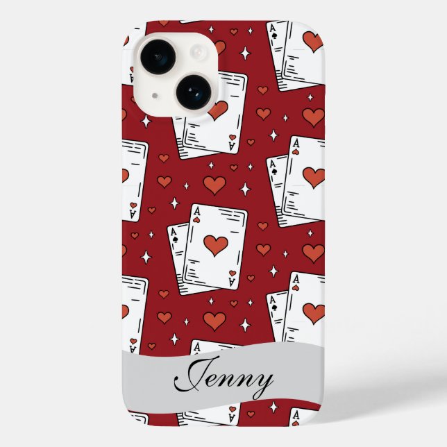 Einzigartiges Poker-Thema Case-Mate iPhone Hülle (Rückseite)
