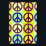 Einzigartiges Pop Art Peace Sign Poster<br><div class="desc">Populäre und historische Symbole - Symbol des Friedens Symbol Digitaler Pop Kunst</div>