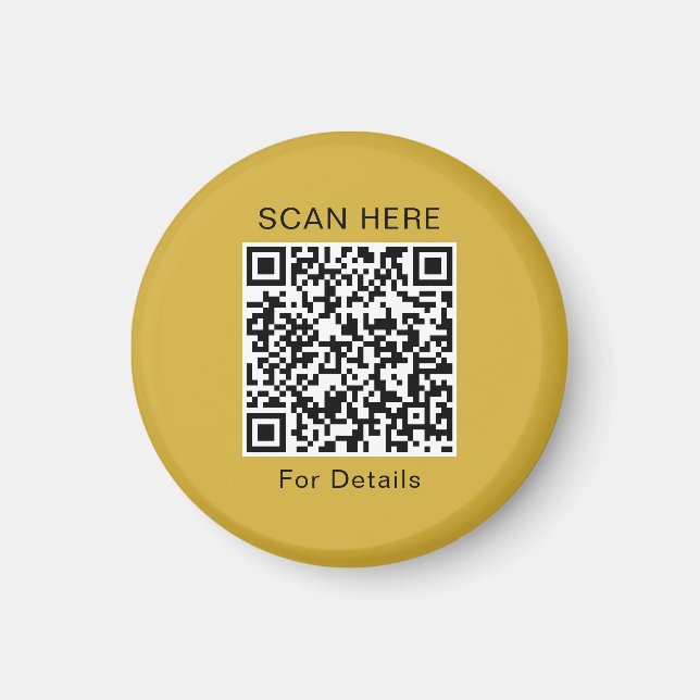 Einzigartiges QR-Code-Design-Circle-Magnet Magnet (Vorne)