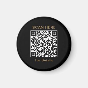 Einzigartiges QR-Code-Design-Circle-Magnet Magnet