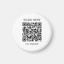 Einzigartiges QR-Code-Design-Circle-Magnet Magnet