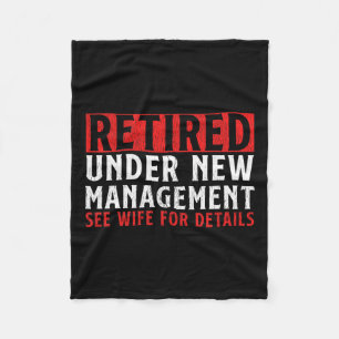Einzigartiges Rentendesign für Männer Vater Retire Fleecedecke