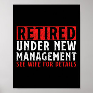 Einzigartiges Rentendesign für Männer Vater Retire Poster