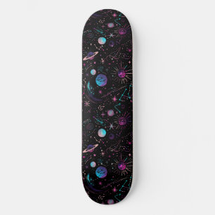 Einzigartiges Retro 80er Astrologie Design Skatebo Skateboard