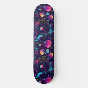 Einzigartiges Retro 80er Astrologie Design Skatebo Skateboard