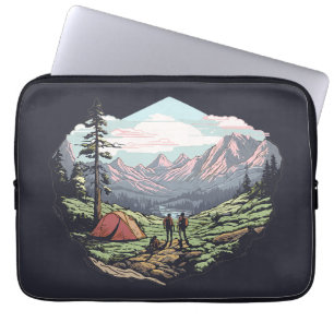 Einzigartiges, retro/vintage Grafik für den Außenb Laptopschutzhülle