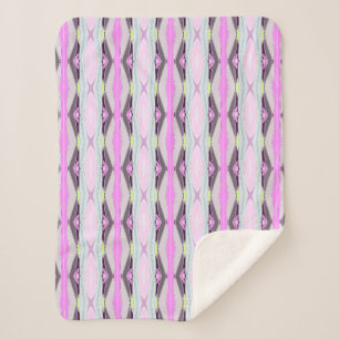 Einzigartiges rosa Muster Sherpadecke