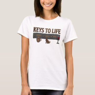 Einzigartiges rotes COFFEE THEN WINE Trend-T-Shirt T-Shirt