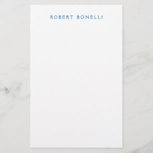 Einzigartiges Schlichtes Weiß Minimalistisch Moder Briefpapier