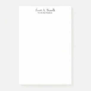 Einzigartiges Schlichtes Weißes Special Post-it Klebezettel