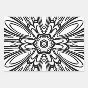einzigartiges, schönes Mandala-Design Geschenkpapier Set