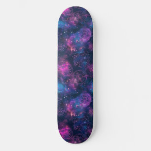 Einzigartiges Skateboard für Lila Astrologie-Desig
