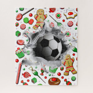 Einzigartiges Soccer Holiday Geschenk Jigsaw Puzzl Puzzle