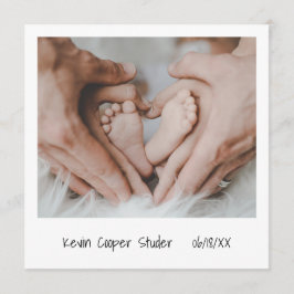 Einzigartiges sofortiges Foto Geschlechtsneutrale Einladung