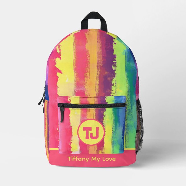 Einzigartiges Sommer Coach Retro Rucksack (Vorderseite)