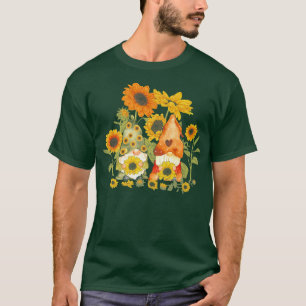 Einzigartiges Sonnenblumen-Gnome für Hippies & Gar T-Shirt