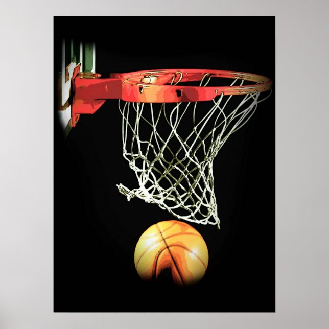Einzigartiges Special Trendy Basketball Motivation Poster (Vorne)