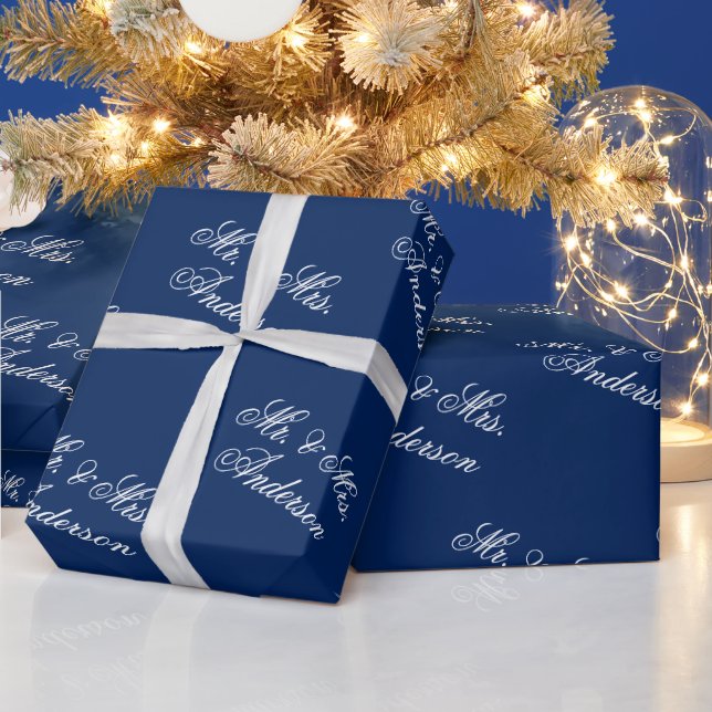 Einzigartiges stilvolles benutzerdefiniertes Textm Geschenkpapier (Feiertage)