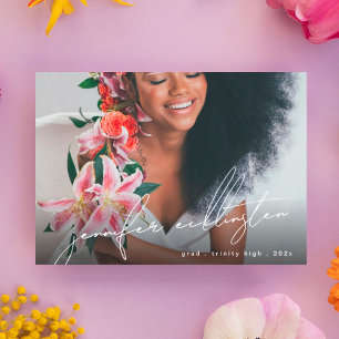 Einzigartiges Template Foto High School Abschluss Ankündigung
