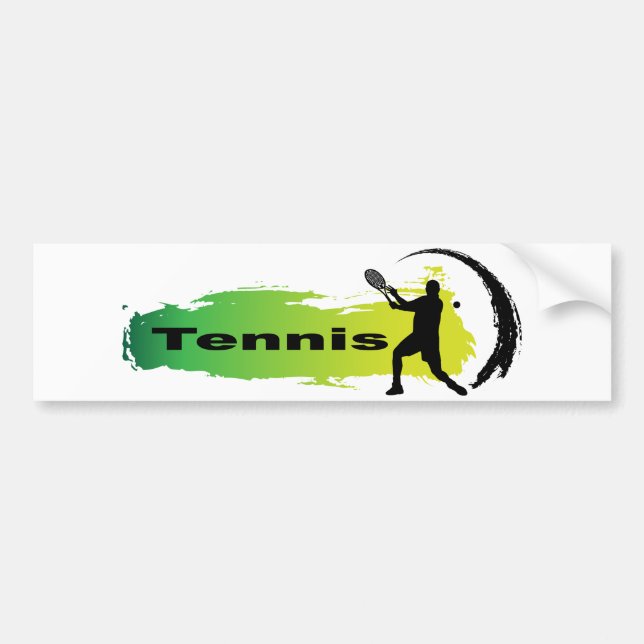 Einzigartiges Tennis (Mann) Autoaufkleber (Vorne)