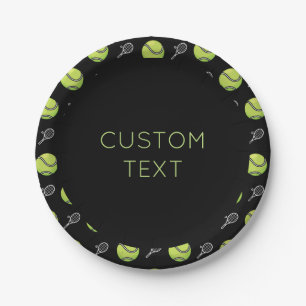 Einzigartiges Tennis-Racket-Ball-Party Pappteller