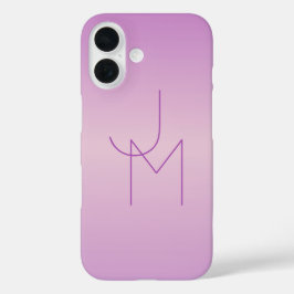 Einzigartiges überlappendes Monogramm | Sanftes La iPhone 16 Hülle