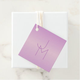 Einzigartiges überlappendes Monogramm | Sanftes La Geschenkanhänger