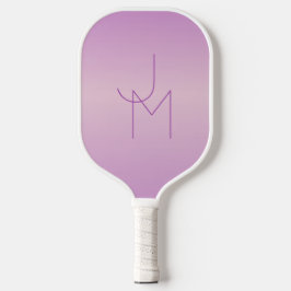 Einzigartiges überlappendes Monogramm | Sanftes La Pickleball Schläger