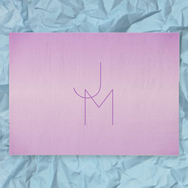 Einzigartiges überlappendes Monogramm | Sanftes La Seidenpapier