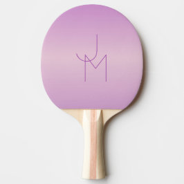 Einzigartiges überlappendes Monogramm | Sanftes La Tischtennis Schläger
