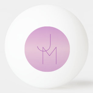 Einzigartiges überlappendes Monogramm Sanftes La Tischtennisball