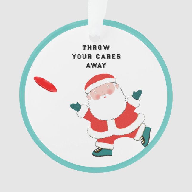 Einzigartiges Ultimate Frisbee Ornament (Vorderseite)