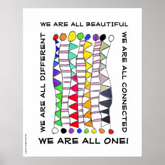 Einzigartiges und einmaliges Diversity Poster