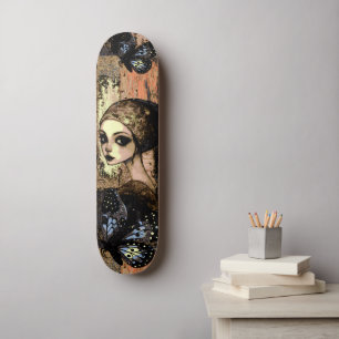 Einzigartiges Urban Abstrakt Street Art Inspiriert Skateboard