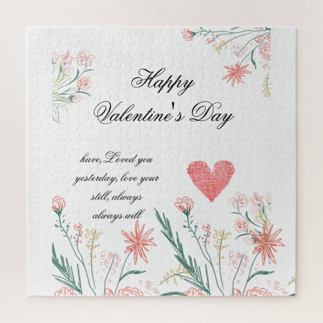 Einzigartiges Valentingeschenk Puzzle (Vertikal)