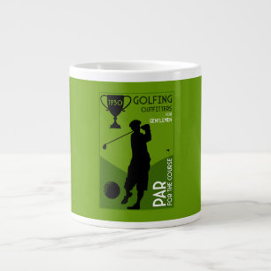 Einzigartiges Vintages Golfgeschenk Jumbo-Tasse