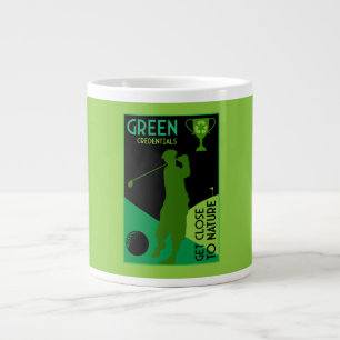 Einzigartiges Vintages Golfgeschenk Jumbo-Tasse