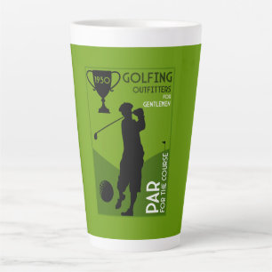 Einzigartiges Vintages Golfgeschenk Milchtasse