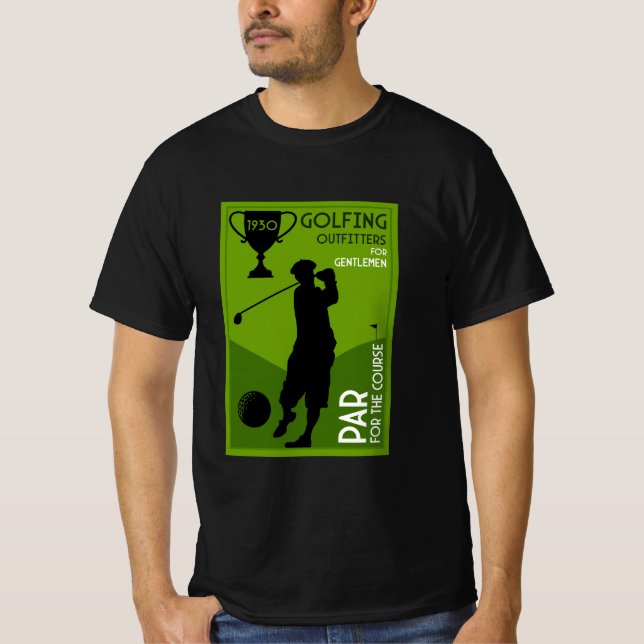 Einzigartiges Vintages Golfgeschenk T-Shirt (Vorderseite)